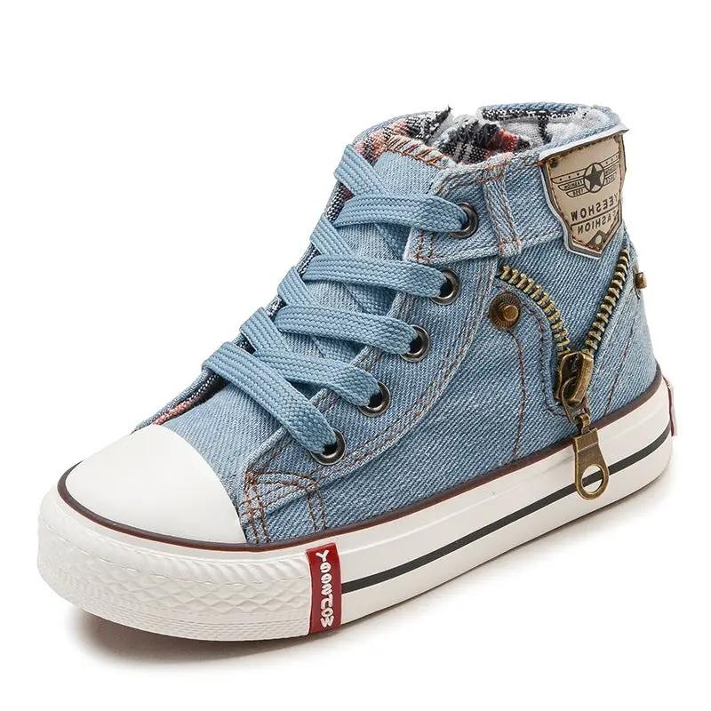 Kids Breathable Denim Canvas Casual Shoes