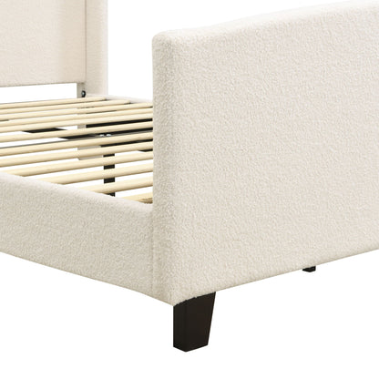 Sturdy Platform Bed Frame and a Padded Headboard