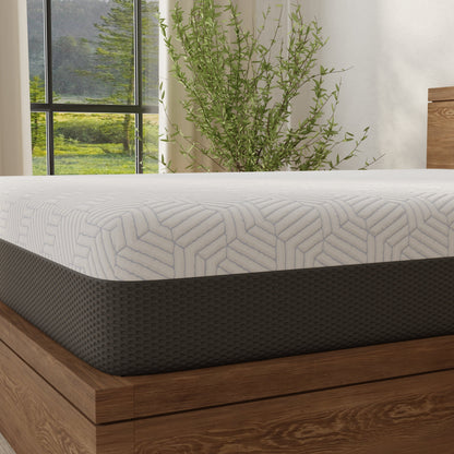 Omne Fria 12in Queen Soft Mattress with white cooling cover by HouseOfZazla on Tampa Home & Garden Store