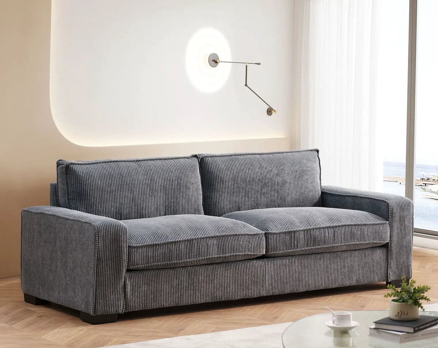 Luxe Sofa With Sleek Design and Spacious Comfort