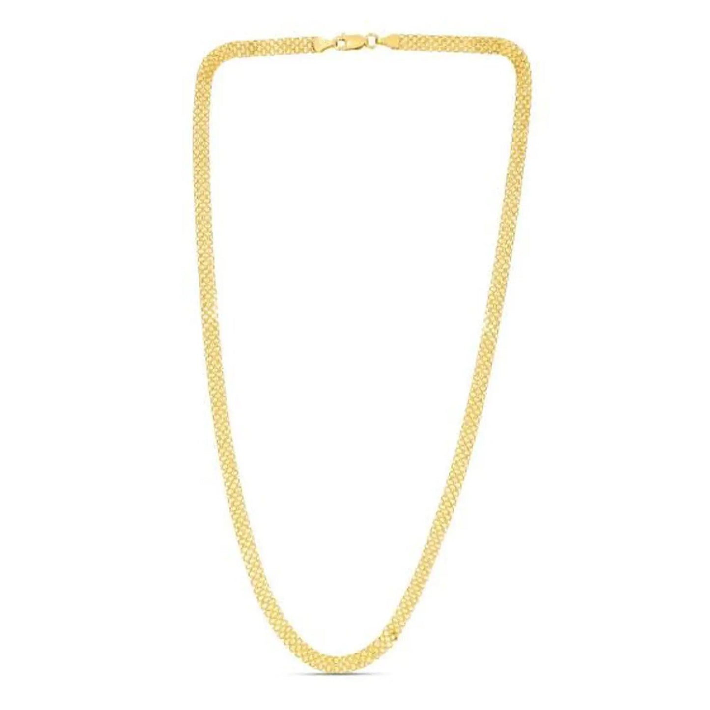 14k yellow gold Bismark chain necklace 4.70 mm from Bids.com on Tampa Home & Garden Store