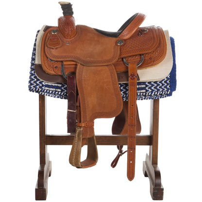 Manta de silla de montar de mezcla acrílica Mayatex de 32 x 64 cm, de tejido doble, en rojo, blanco y azul