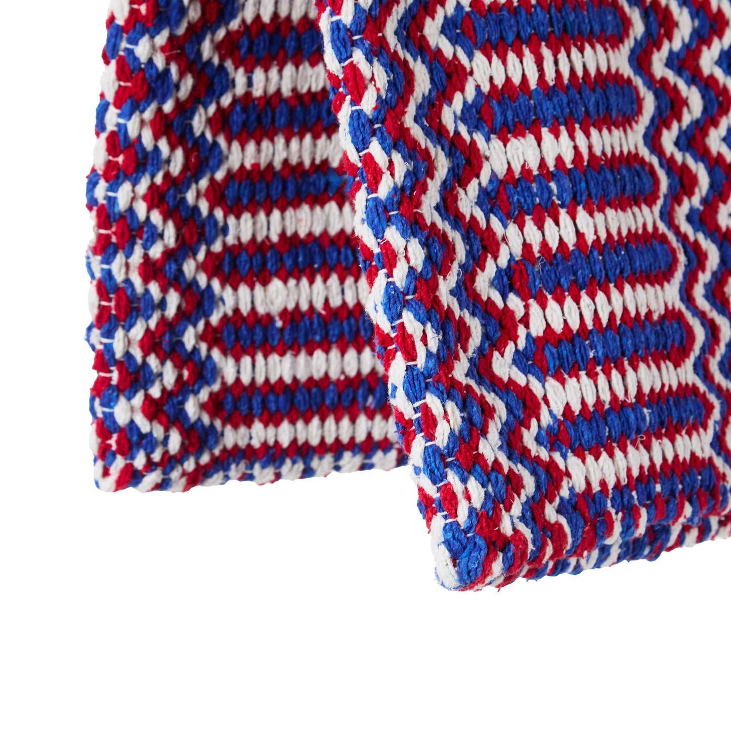 Manta de silla de montar de mezcla acrílica Mayatex de 32 x 64 cm, de tejido doble, en rojo, blanco y azul