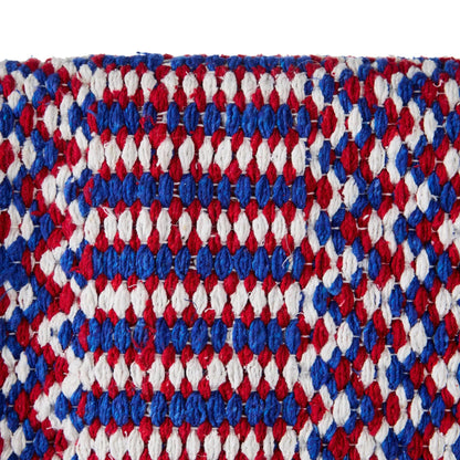 Red White and Blue Double Weave Saddle Blanket by Mayatex; red, white, blue woven saddle pad texture on Tampa Home & Garden Store