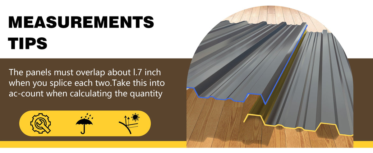 Corrugated galvanized steel roofing panels set of ten by HouseOfZazla, gray on wood floor on Tampa Home & Garden Store