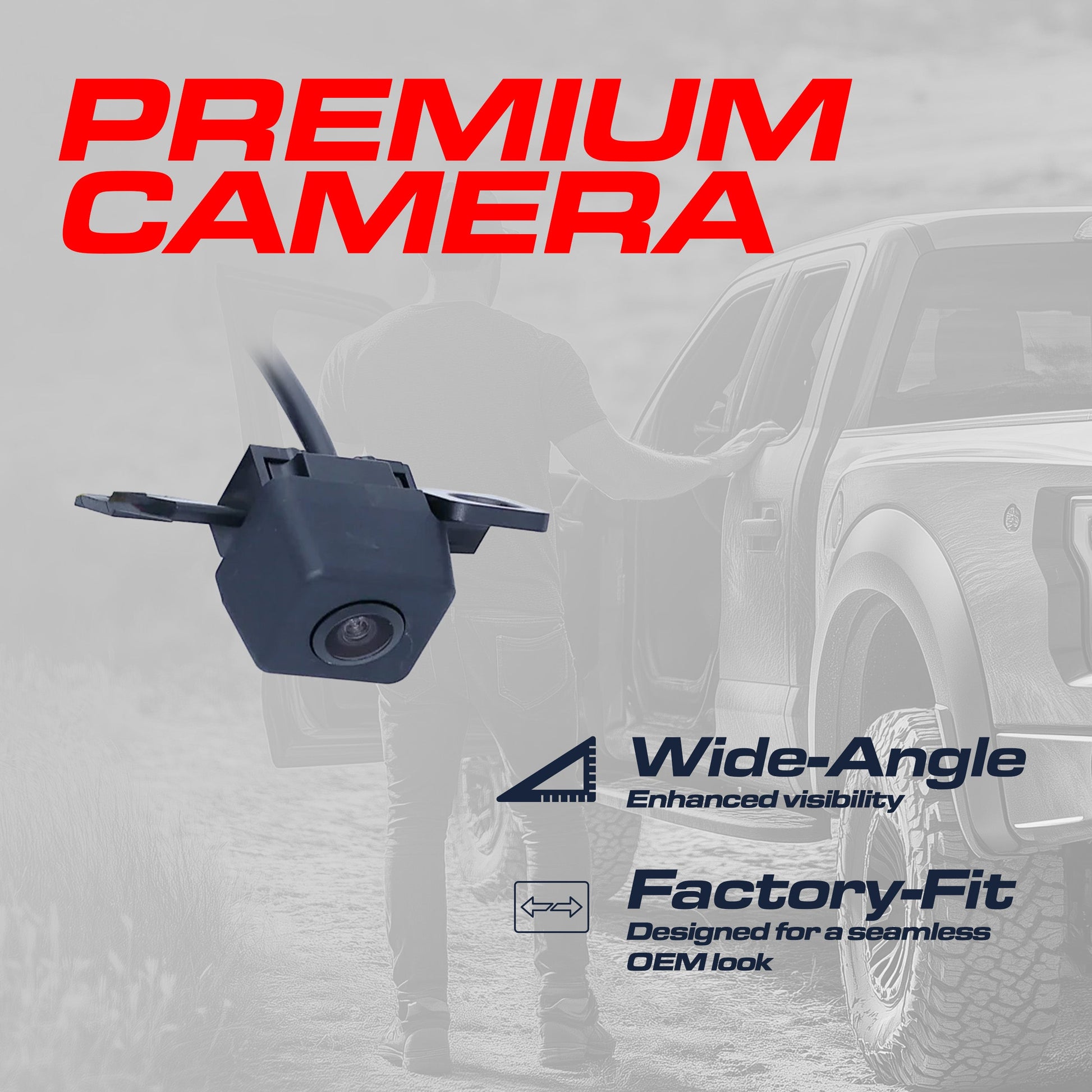 Master Tailgaters OEM backup camera for Hyundai Genesis 2009–2014, black housing wide-angle lens on Tampa Home & Garden Store