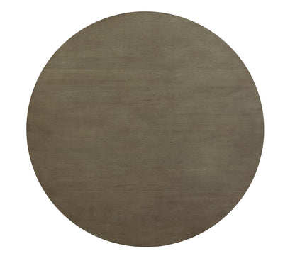 Waylon Dining Table gray oak round tabletop with wood grain texture on Tampa Home & Garden Store