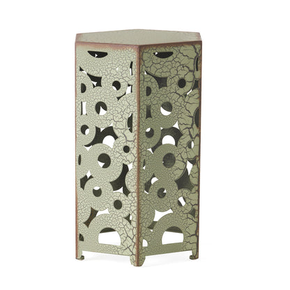 Selva Accent Table Set, outdoor side tables with crackled olive bronze, 2pc by HouseOfZazla on Tampa Home & Garden Store