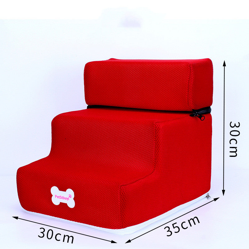 Dog stairs two-step climbing ladder with red sponge cushions Sell My Stuff on Tampa Home & Garden Store