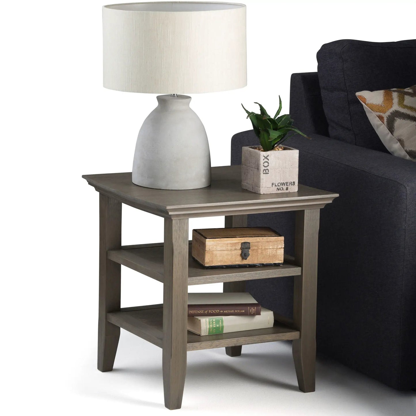 Acadian Handcrafted End Table Solid Wood