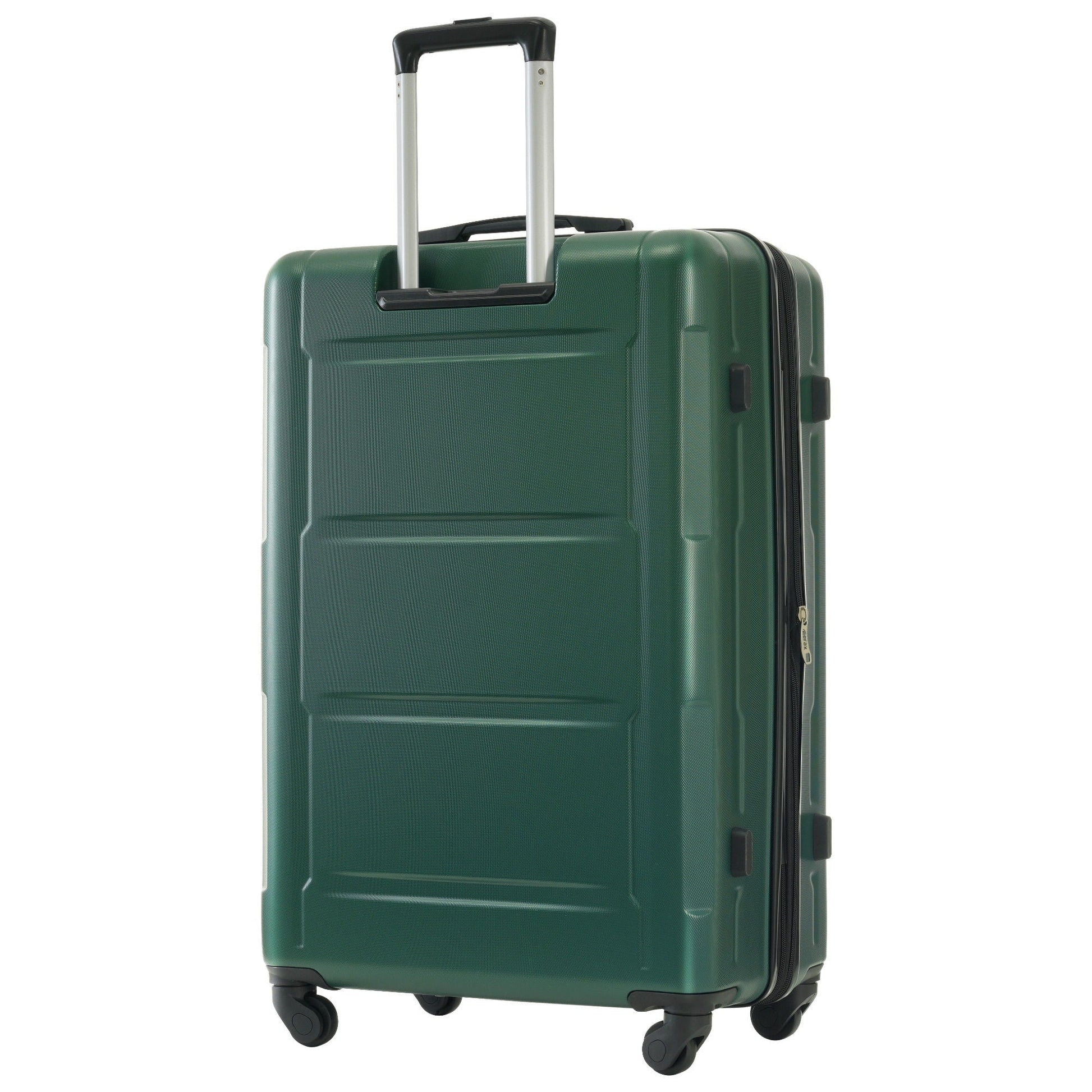 Spinner suitcase green ABS expandable with telescoping handle and four wheels on Tampa Home & Garden Store