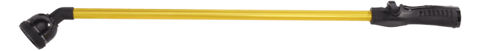 Dramm 30-Inch One Touch Rain Wand with yellow aluminum shaft and black spray head on Tampa Home & Garden Store