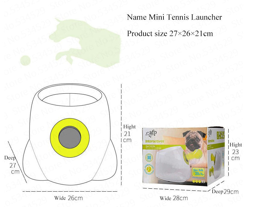 Dog Pet Automatic Interactive Ball Launcher by Sell My Stuff, white device with yellow ring on Tampa Home & Garden Store