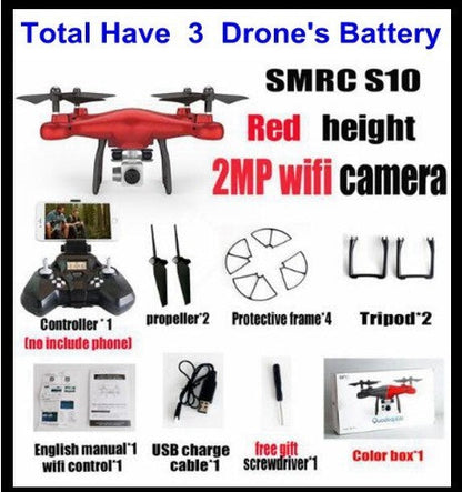 Sell My Stuff S10 SMRC FPV quadcopter red 2MP wifi camera kit with controller and spare props on Tampa Home & Garden Store
