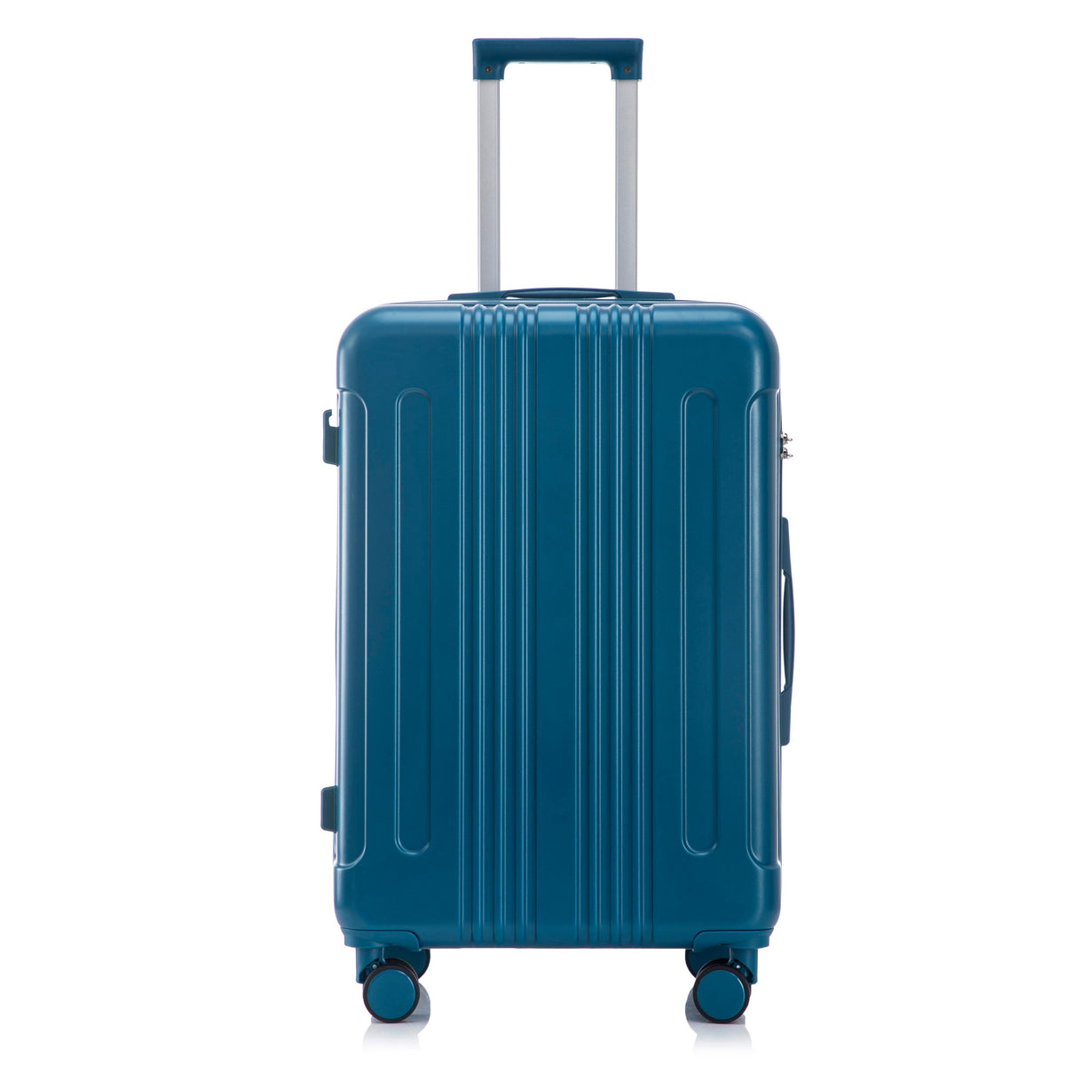 ABS spinner luggage 28-inch dark blue with telescoping handle and smooth wheels on Tampa Home & Garden Store