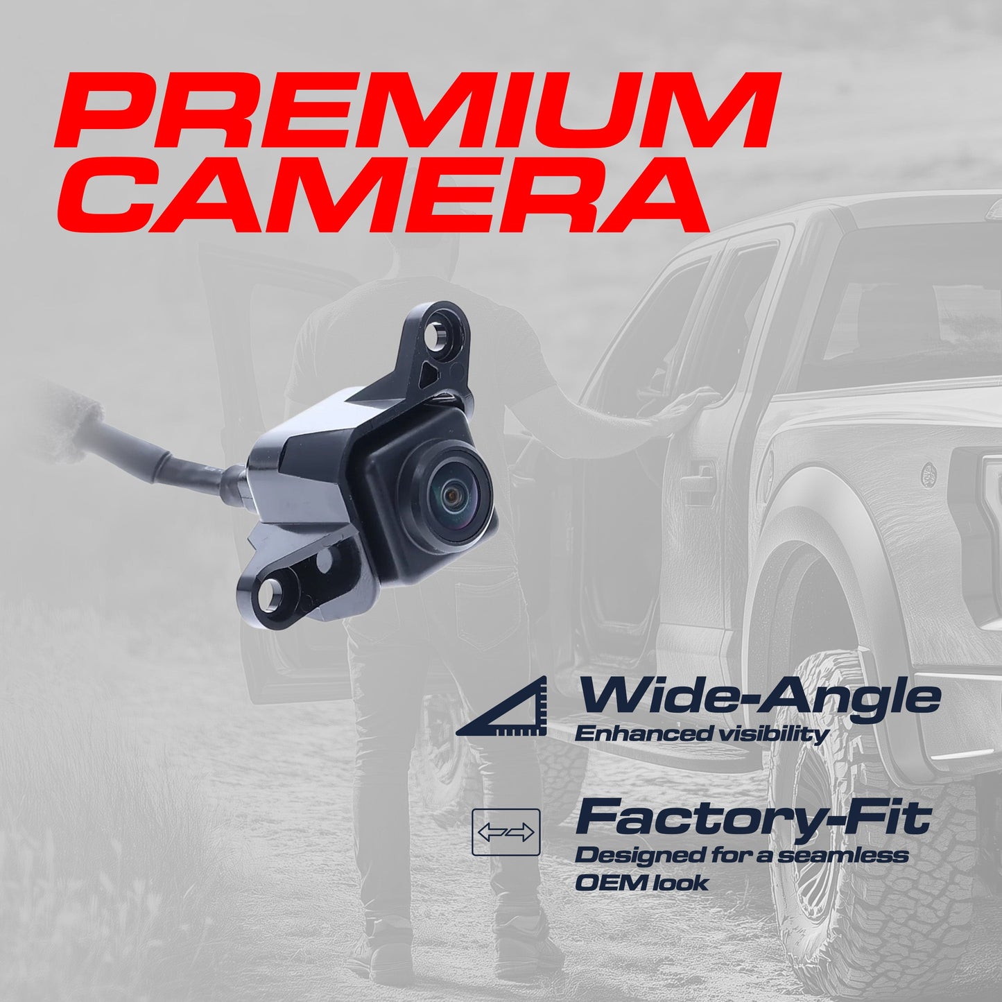 OEM backup camera for Honda Odyssey 2014-2017, right-side view, Tailgaters, black housing on Tampa Home & Garden Store