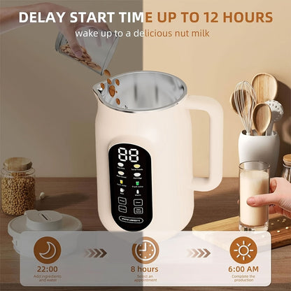Nut Milk Maker Blender 21000RPM – 40oz Soy, Oat, Smoothie, Food Processor