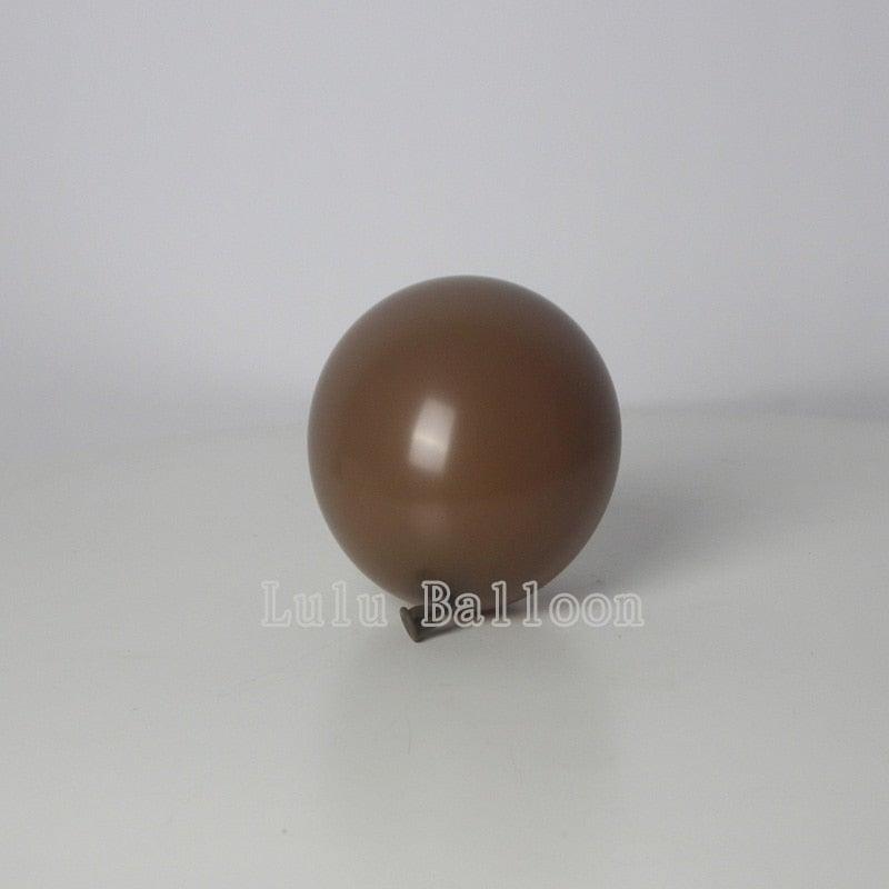 Balloon Stevvex coffee brown, single balloon with Lulu Balloon watermark on white background on Tampa Home & Garden Store