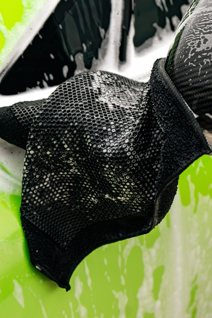 Blackline Car Care synthetic clay towel with hex mesh pattern black on Tampa Home & Garden Store