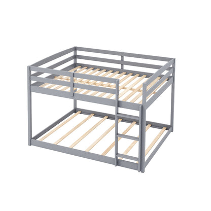 Full Over Full Bunk Bed Low-to-ground Bunk Bed