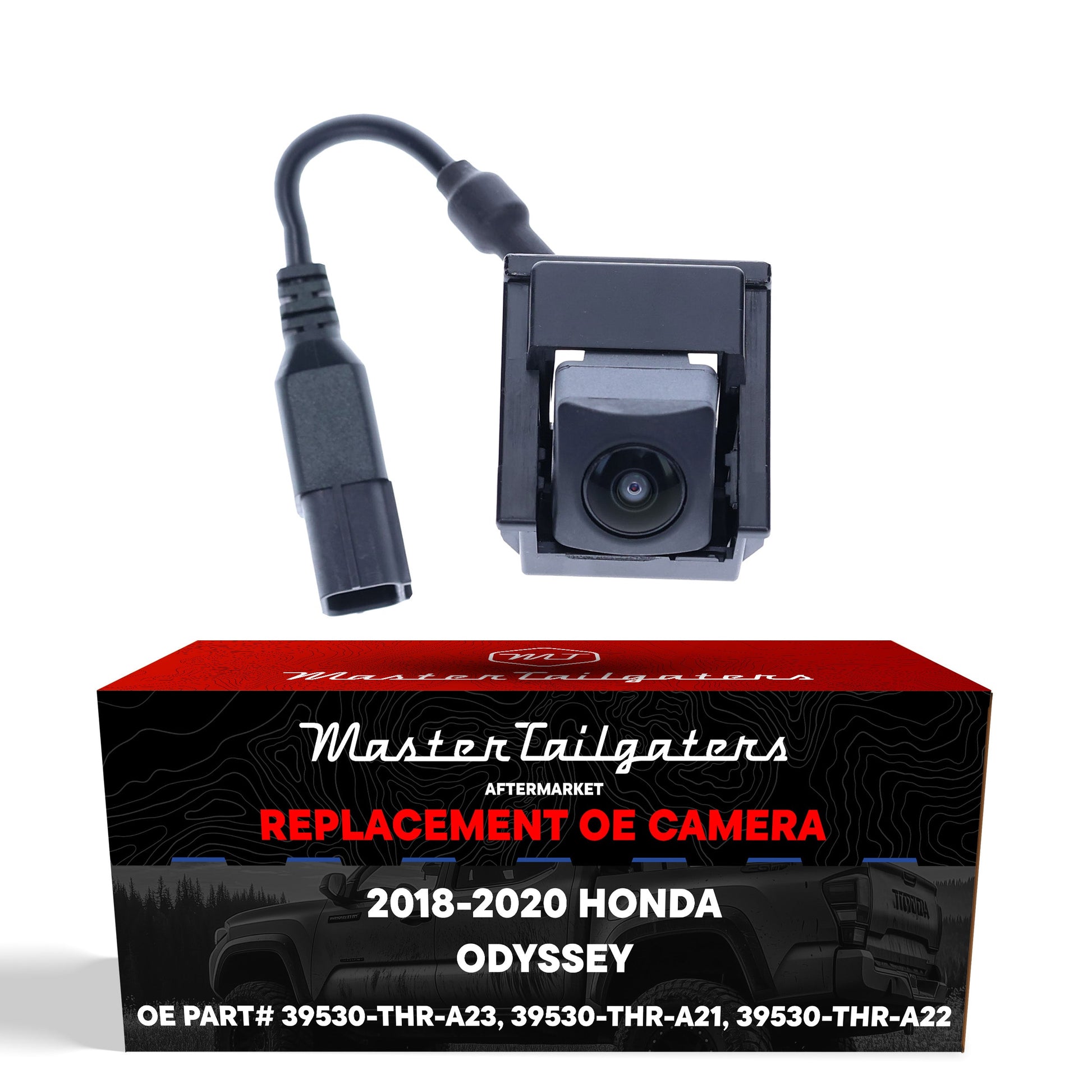 Honda Odyssey OEM backup camera by Master Tailgaters with wiring harness, black housing on Tampa Home & Garden Store