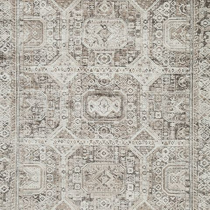 Junley area rug in soft beige and gray geometric pattern by Unique Piece Furniture on Tampa Home and Garden Store