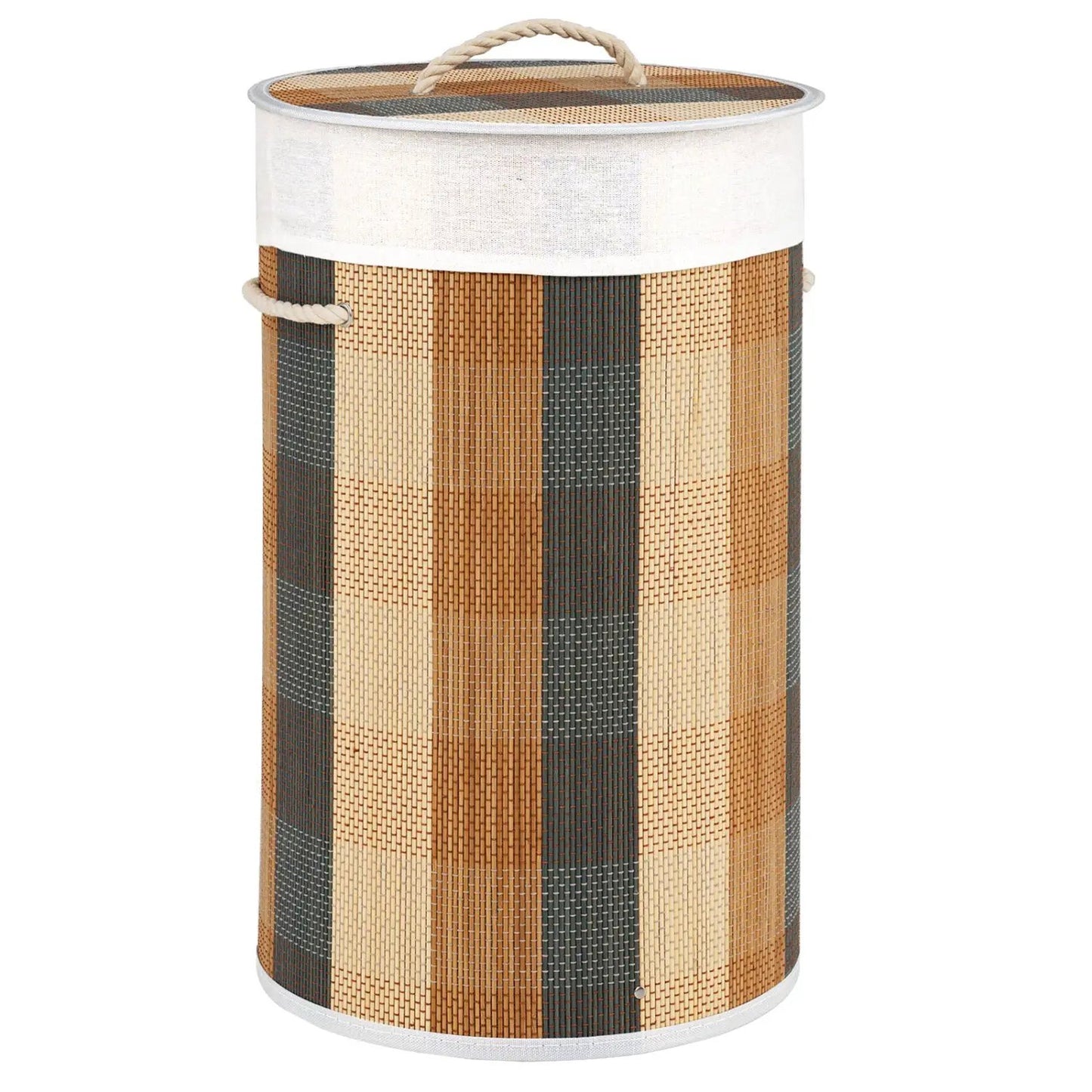 13.2 Gallon Bamboo Laundry Hamper With Liner