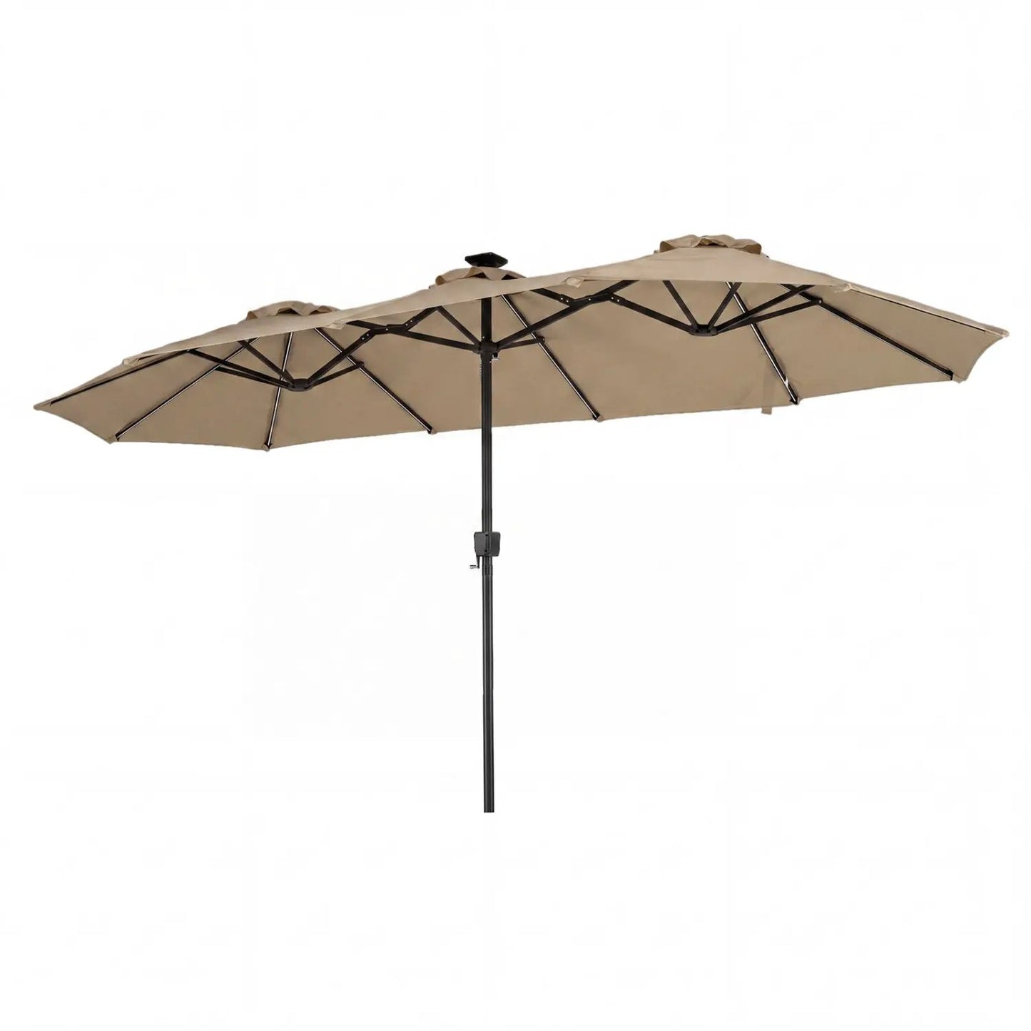 13 Ft Double Sided Patio Umbrella With Led Lights