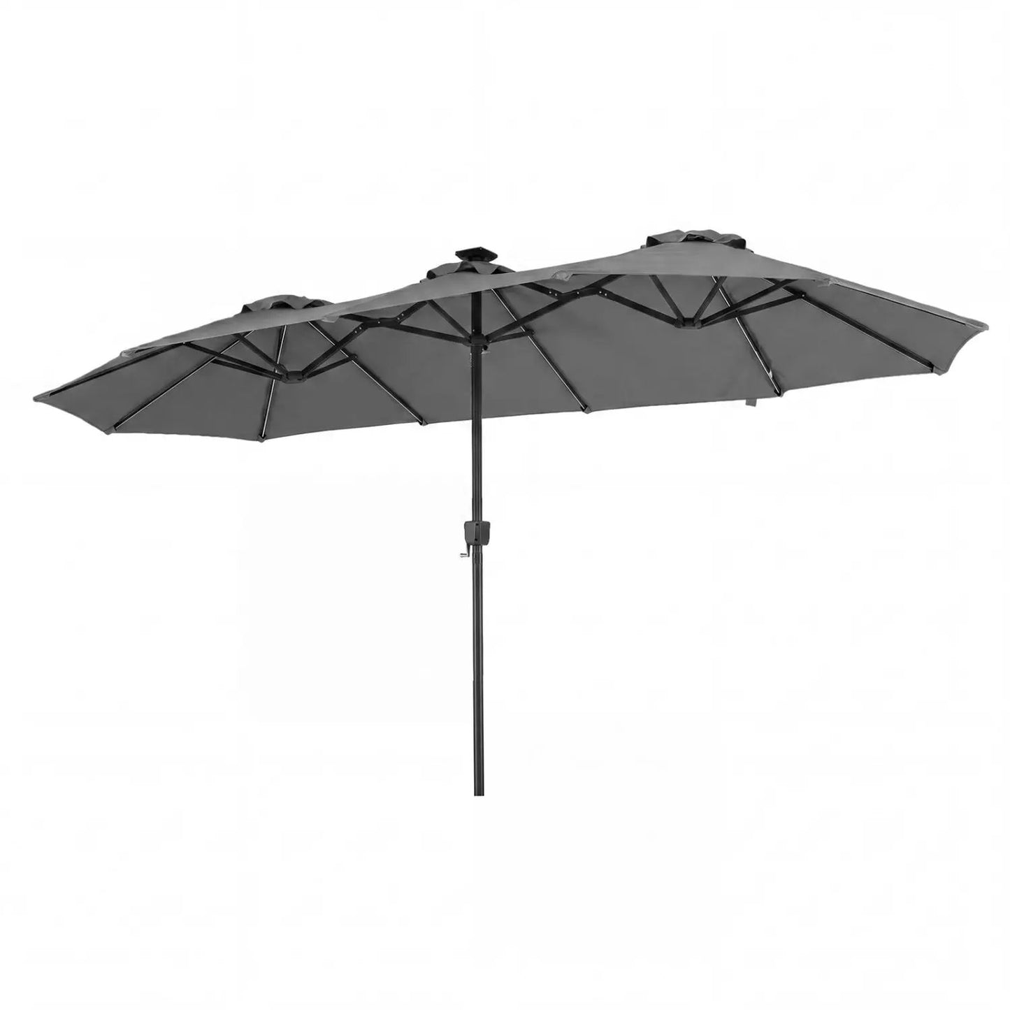 13 Ft Double Sided Patio Umbrella With Led Lights