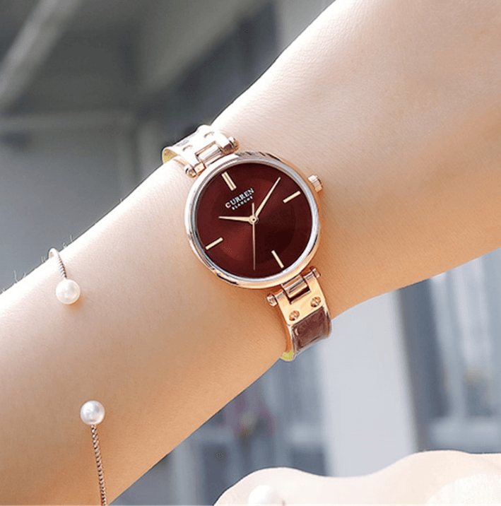 Women Elegant Stainless Steel and Ceramic Watch