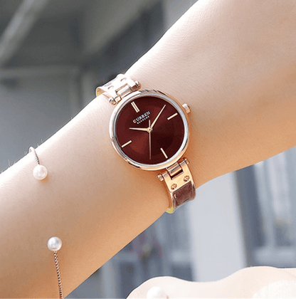 Women Elegant Stainless Steel and Ceramic Watch