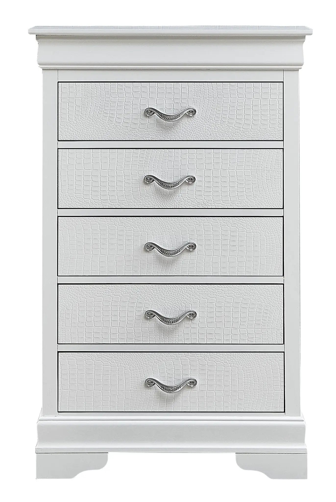 Lorana Chest with Crystal Drawer Pulls Design
