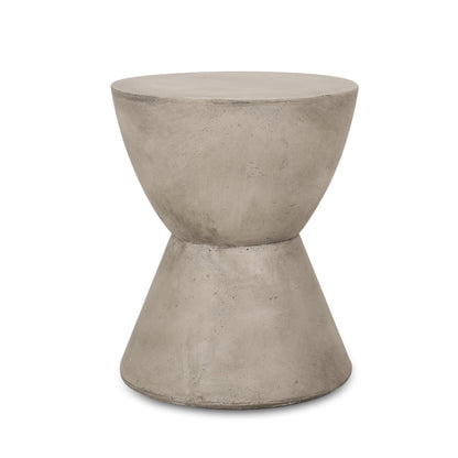 Outdoor Lightweight Concrete Side Table light gray by HouseOfZazla on Tampa Home & Garden Store