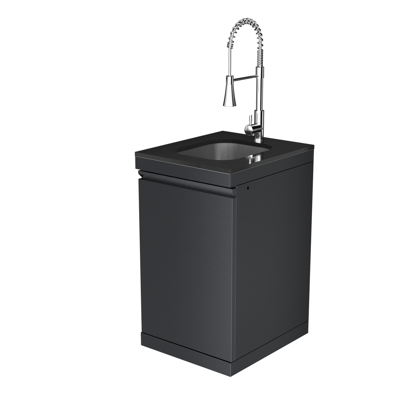 Outdoor Stainless Steel Sink and Granite Top