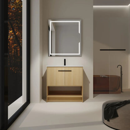 Modern Bathroom Vanity with Ceramic Sink