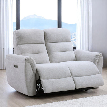 Power Motion Loveseat with USB Port in gray chenille by HouseOfZazla on Tampa Home & Garden Store