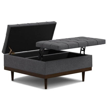 Mariah Upholstered Lift Top Table Storage Ottoman