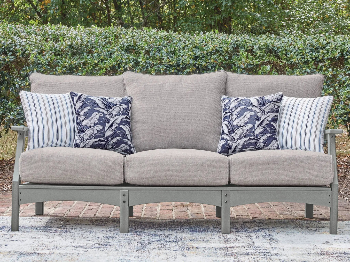 Cove Beach sofa gray fabric with 4 cushions Unique Piece Furniture on Tampa Home & Garden Store