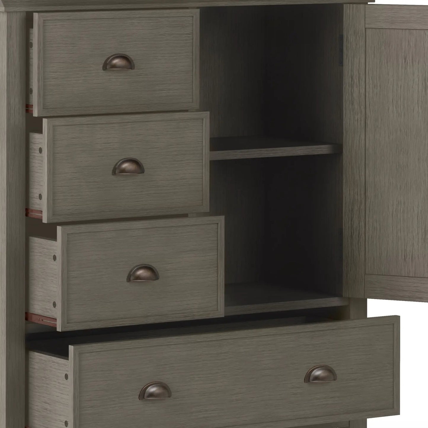 Redmond Handcrafted Solid Wood Storage Cabinet
