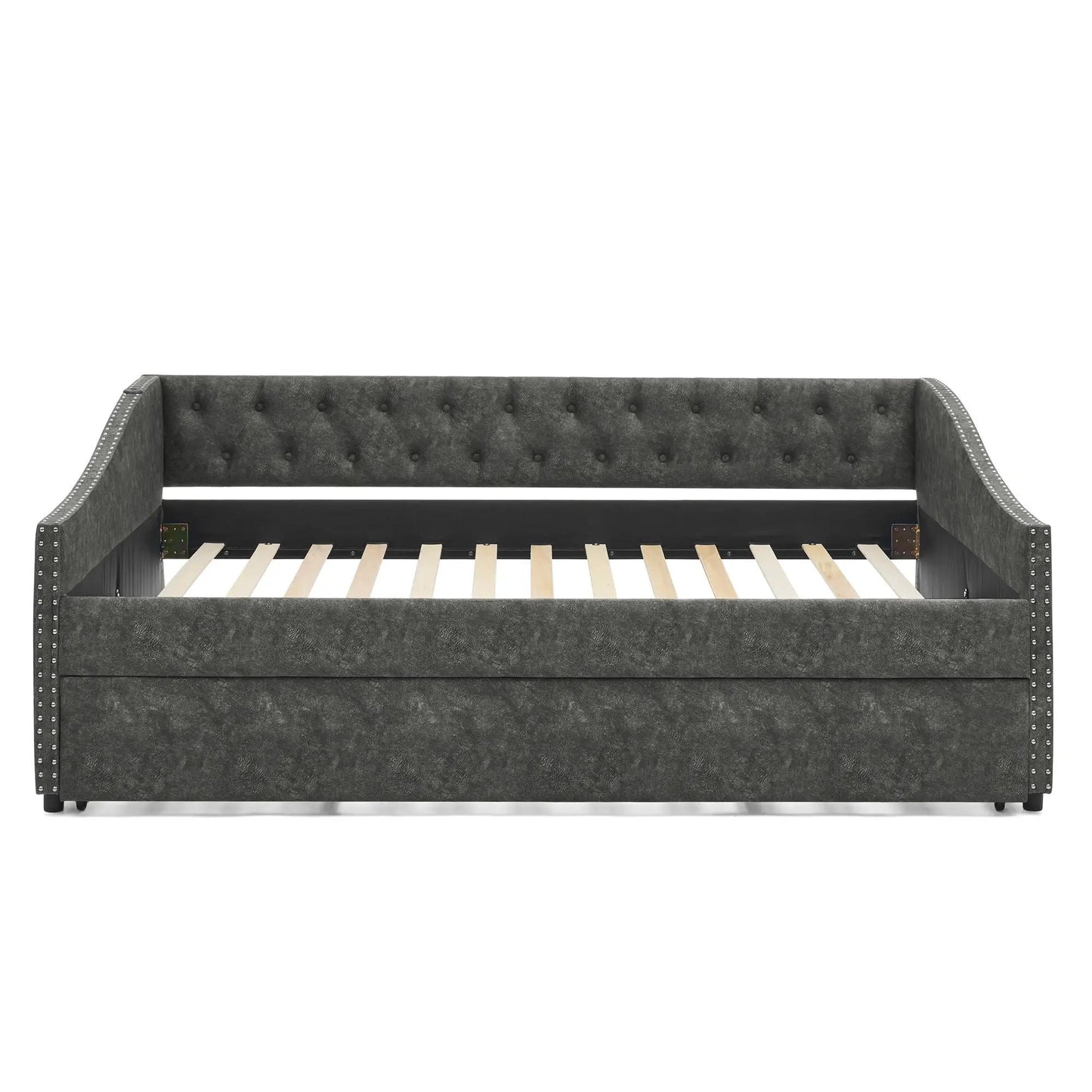 Upholstered Daybed USB Charging and Pull Out Bed