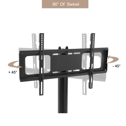 Height and Angle Adjustable Mobile TV Stand