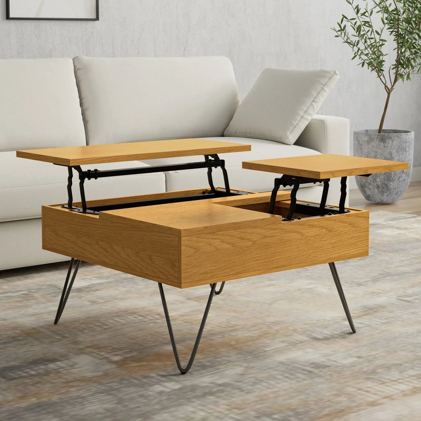 Hunter Handcrafted Lift Top Coffee Table