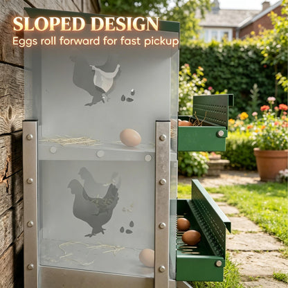 Functional and Outdoor Metal Chicken Nesting Box