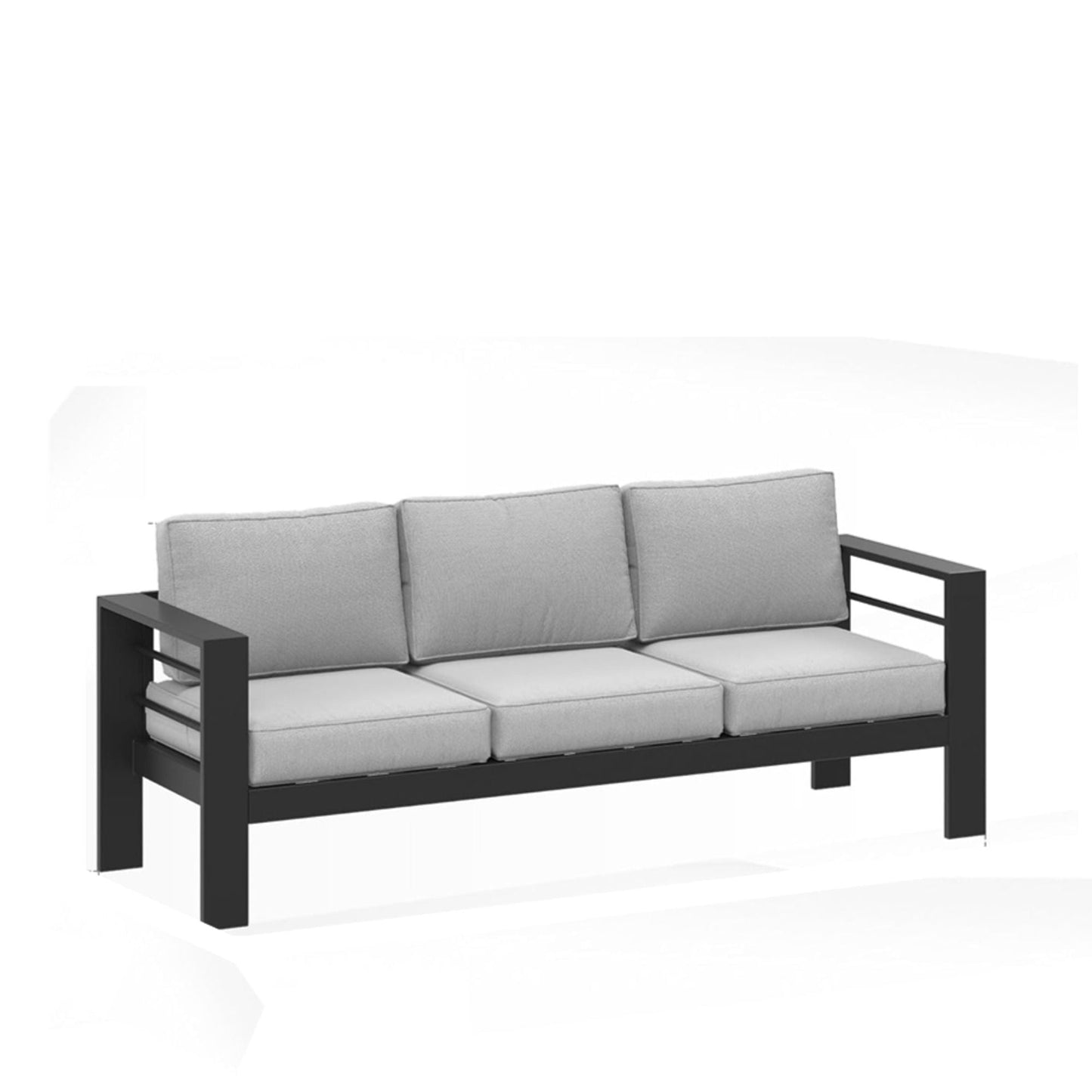All Weather Patio Sofa and Plush Seat Cushions