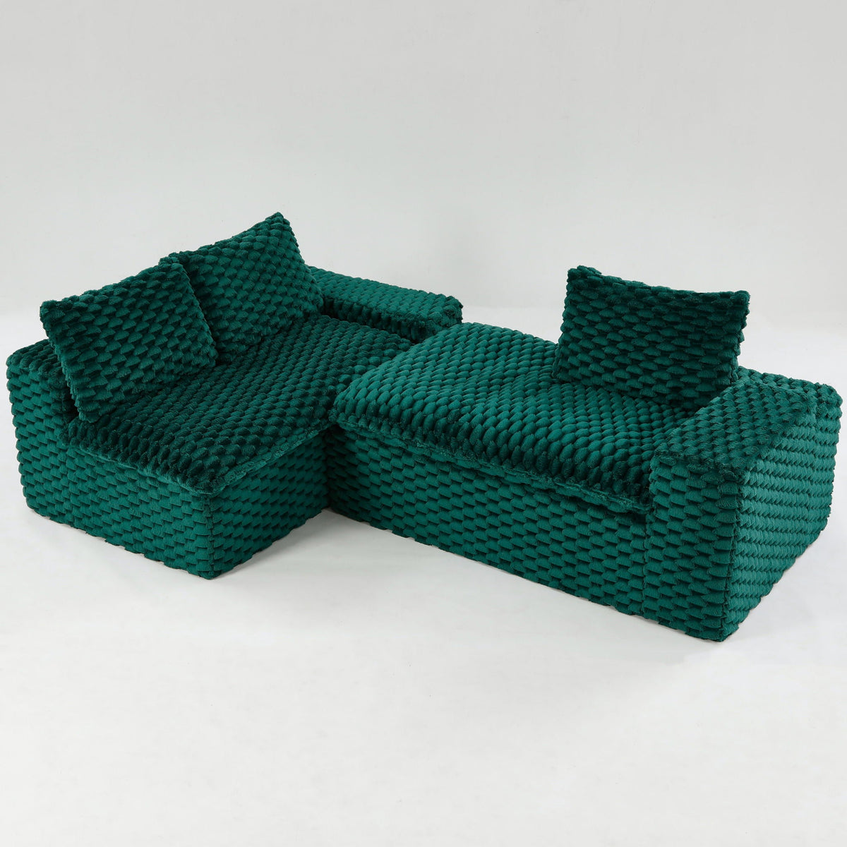 Modular Convertible Sofa and Twin Chaise Lounge
