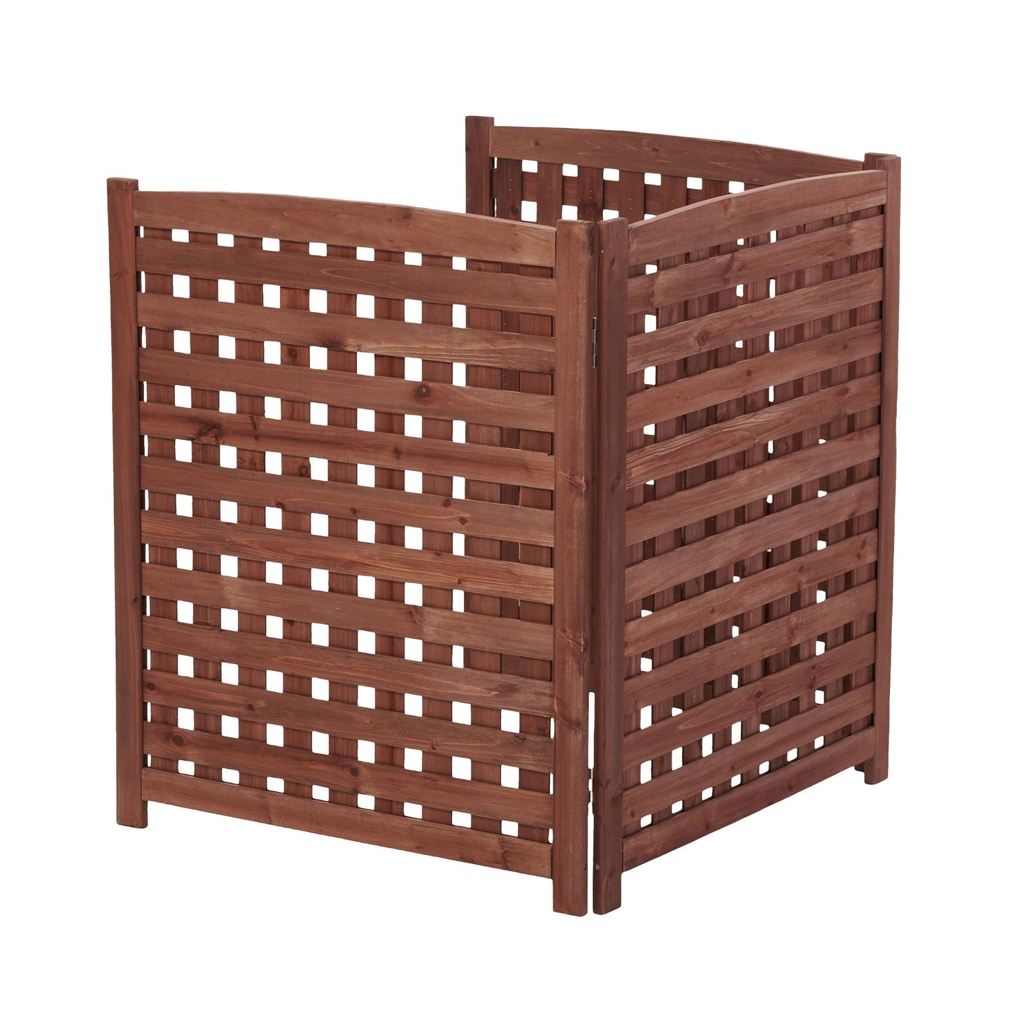 Three Wooden Fences and Outdoor AC Privacy