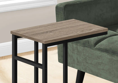C Shaped Accent Table for Sofa and Bedside Use