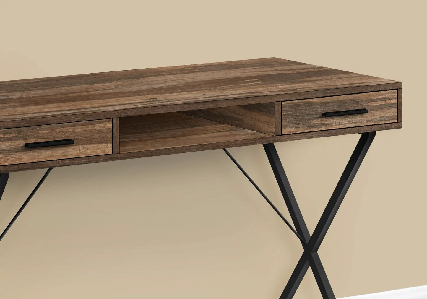 Contemporary Laptop Desk with Storage Drawers