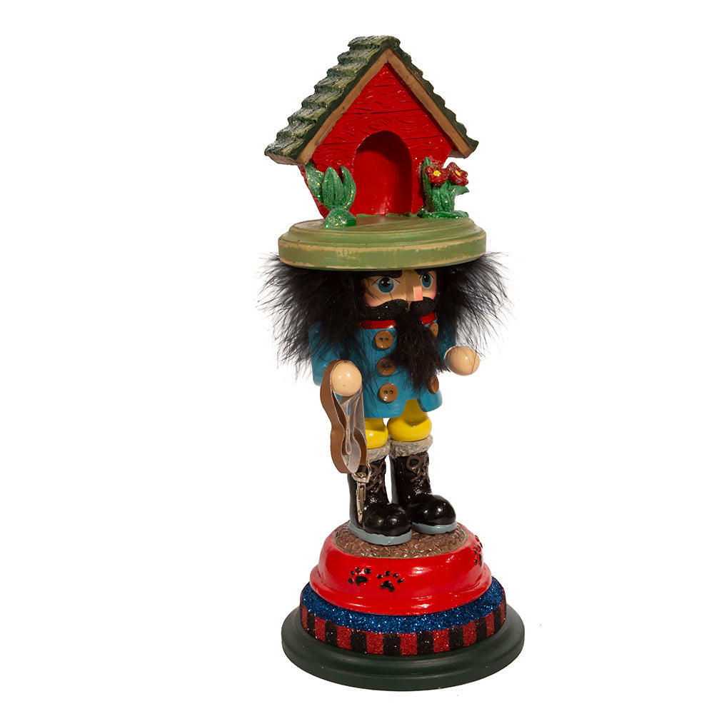 14 Inch Dog House Hat Nutcracker - Tampa Home & Garden Store