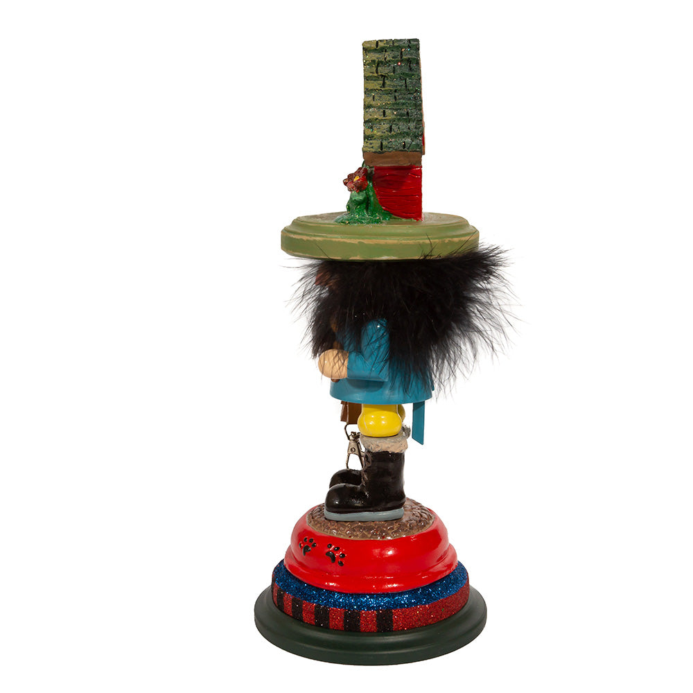 14 Inch Dog House Hat Nutcracker - Tampa Home & Garden Store